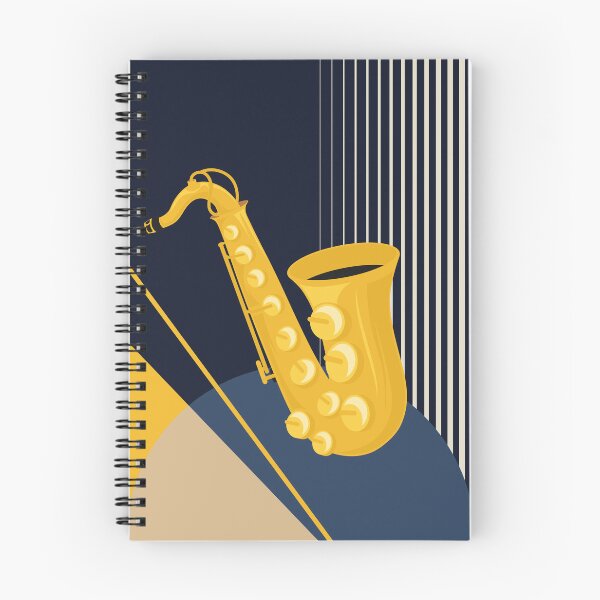 Item preview, Bauhaus Saxophone Print | Mid Century Modern Geometric Music Design | Minimalist Jazz Illustration designed and sold by Studio pod Burom.