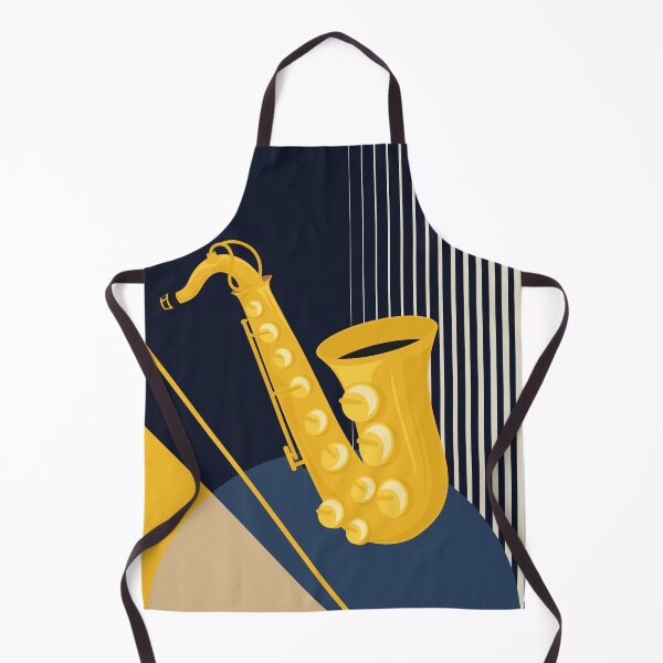 Item preview, Bauhaus Saxophone Print | Mid Century Modern Geometric Music Design | Minimalist Jazz Illustration designed and sold by Studio pod Burom.