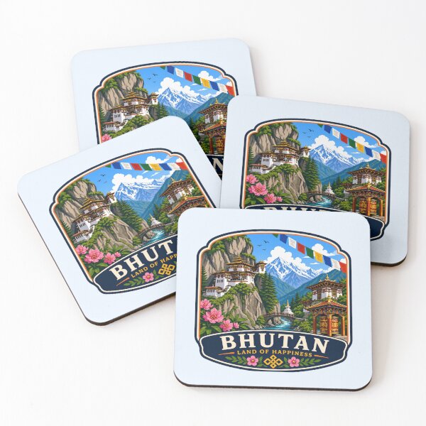 Item preview, Bhutan - Tiger's Nest Monastery and Himalaya Mountains designed and sold by Myra365Art.