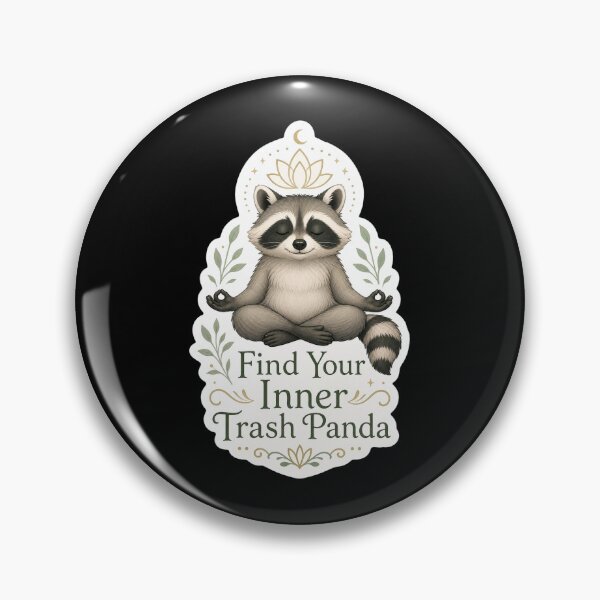 Item preview, Find Your Inner Trash Panda Jimothy Raccoon Yoga Meme designed and sold by GraphixKing999.