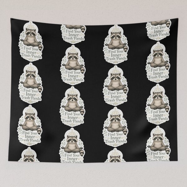 Item preview, Find Your Inner Trash Panda Jimothy Raccoon Yoga Meme designed and sold by GraphixKing999.