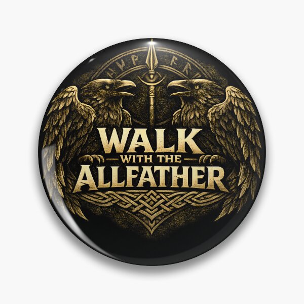 Item preview, Walk With the Allfather – Odin Ravens Norse Viking Design designed and sold by R3X .