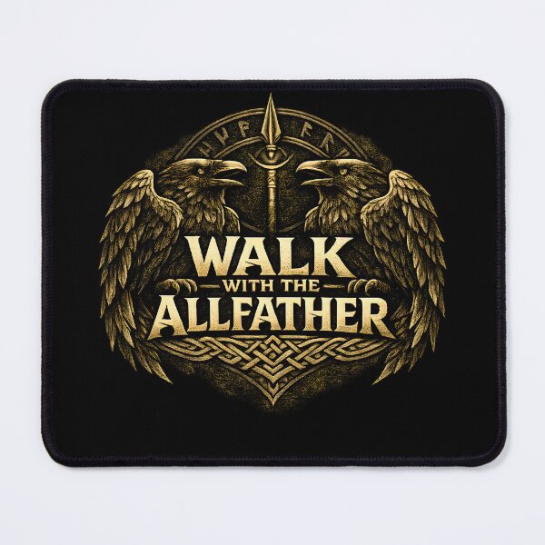 Item preview, Walk With the Allfather – Odin Ravens Norse Viking Design designed and sold by R3X .