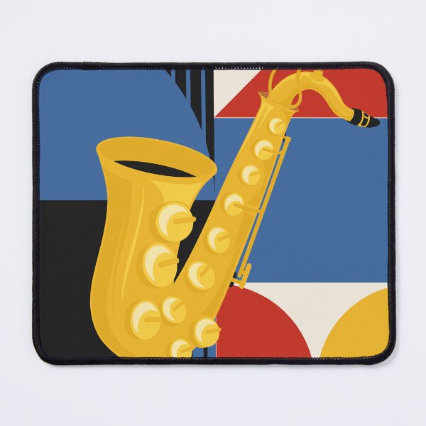 Item preview, Bauhaus Saxophone Print | Minimalist Jazz Instrument Art | Mid-Century Modern Music Print | Geometric Saxophone Illustration designed and sold by Studio pod Burom.
