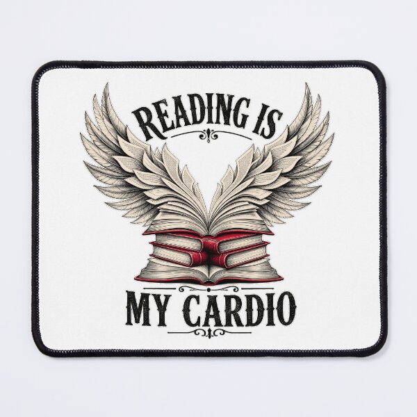 Item preview, Reading Is My Cardio — Funny Book Lover Winged Books Shirt designed and sold by Uglyandcute.