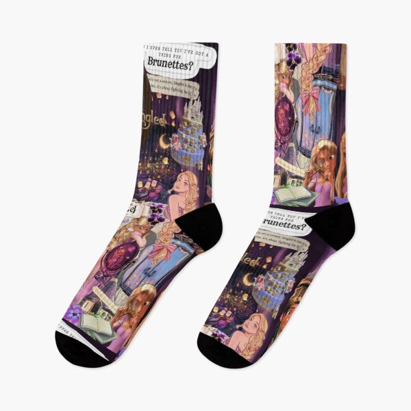 Item preview, Rapunzel Tangled Purple Aesthetic Dreamy Princess Collage designed and sold by lilacWhim.