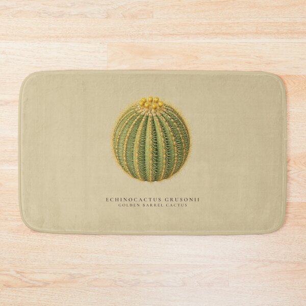 Item preview, Golden Barrel Cactus Vintage Botanical Illustration Echinocactus Grusonii designed and sold by Panom Suavichien.