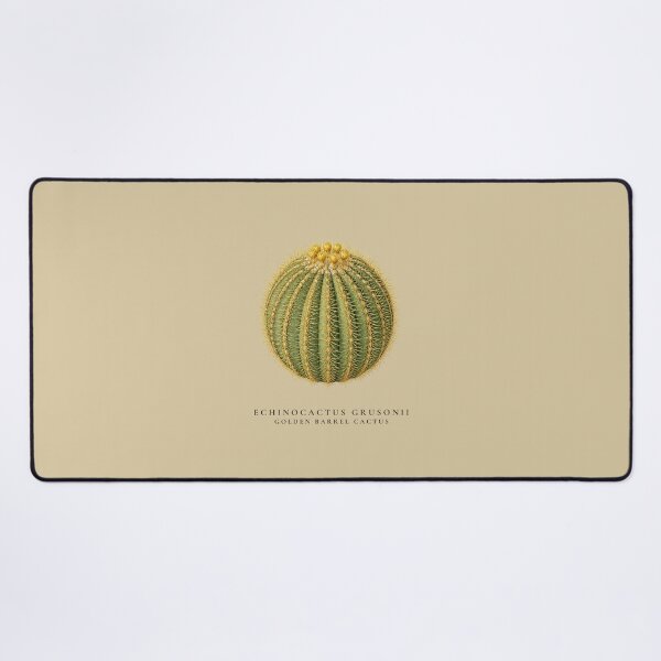 Item preview, Golden Barrel Cactus Vintage Botanical Illustration Echinocactus Grusonii designed and sold by Panom Suavichien.