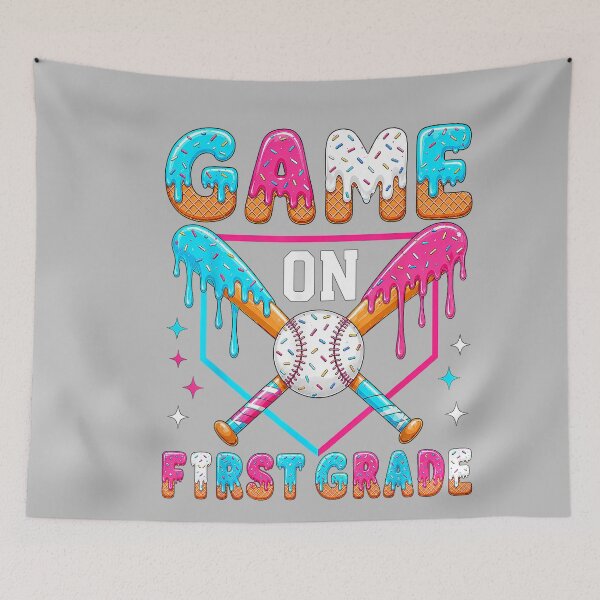 Item preview, First Day of First Grade Baseball Drip for Boys 1st School designed and sold by mjohnson9.