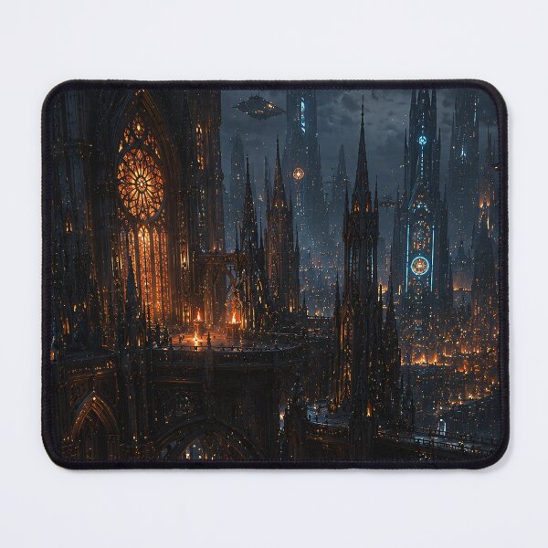 Item preview, Dark Gothic Cyberpunk City at Night designed and sold by Vaelia.