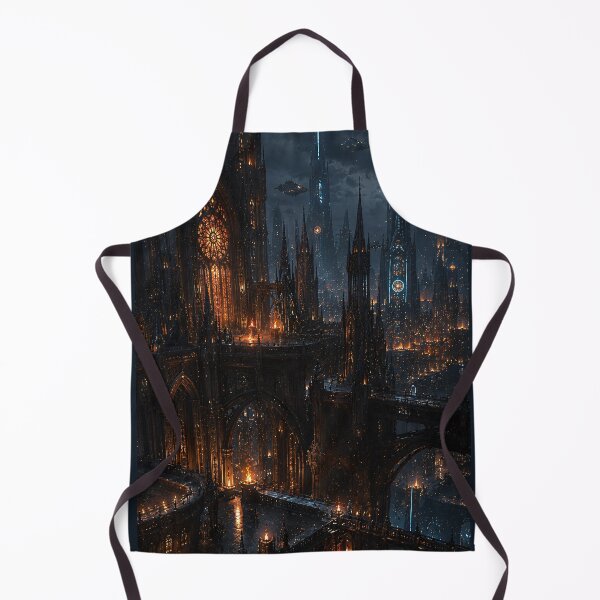 Item preview, Dark Gothic Cyberpunk City at Night designed and sold by Vaelia.