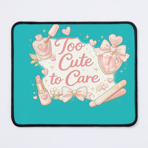 Item preview, Too Cute to Care | Funny Pink Beauty Design designed and sold by VasiArtLab.