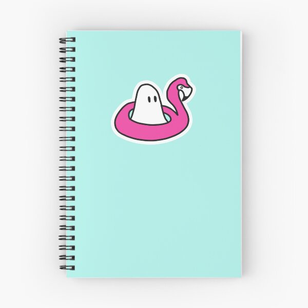 Item preview, Ghost on Flamingo Floaty designed and sold by Cute-Chaotic-Co.