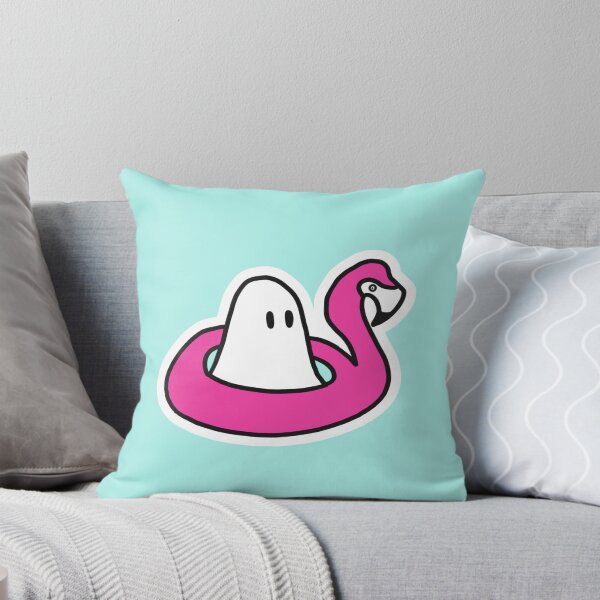 Item preview, Ghost on Flamingo Floaty designed and sold by Cute-Chaotic-Co.