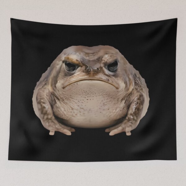 Item preview, Grumpy Toad Sitting On White Background designed and sold by Linework Studio.