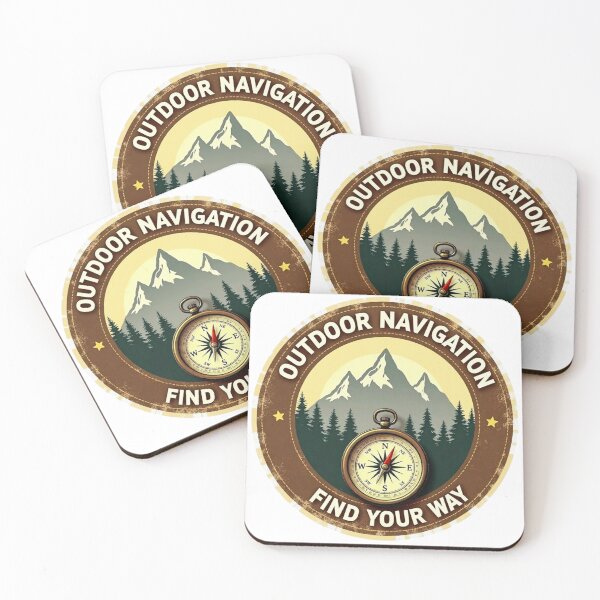 Item preview, Vintage Compass Mountain Patch Design designed and sold by GabeMountainArt.