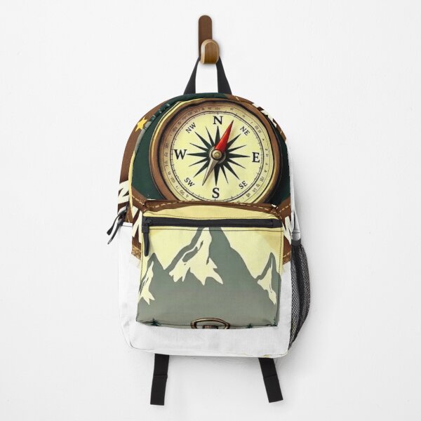 Item preview, Vintage Compass Mountain Patch Design designed and sold by GabeMountainArt.