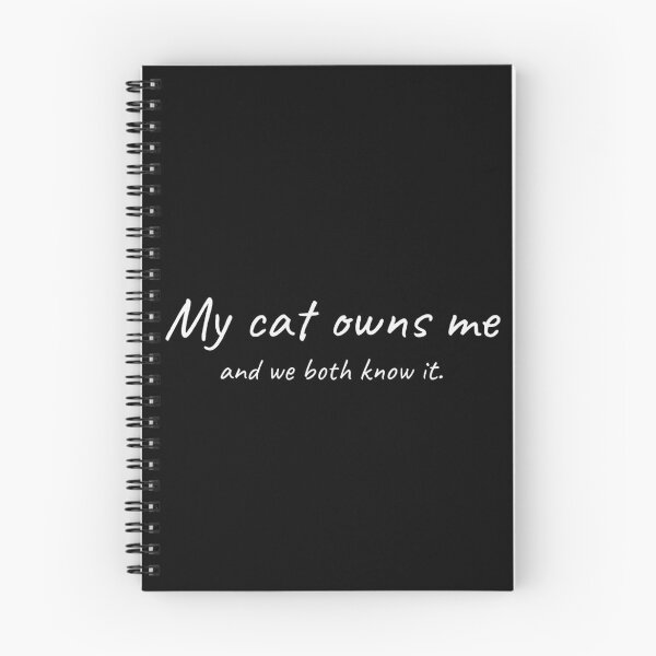 Item preview, My Cat Owns Me Funny Tee designed and sold by low battery meme design.