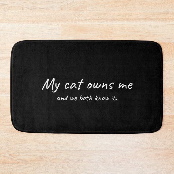 Item preview, My Cat Owns Me Funny Tee designed and sold by low battery meme design.
