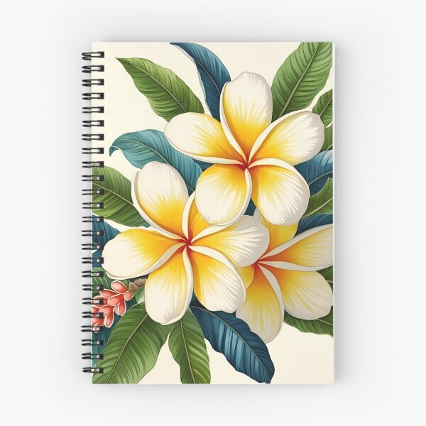 Item preview, Vintage Yellow Frangipani Watercolour Retro Tropical Botanical Art designed and sold by SerenebySL.