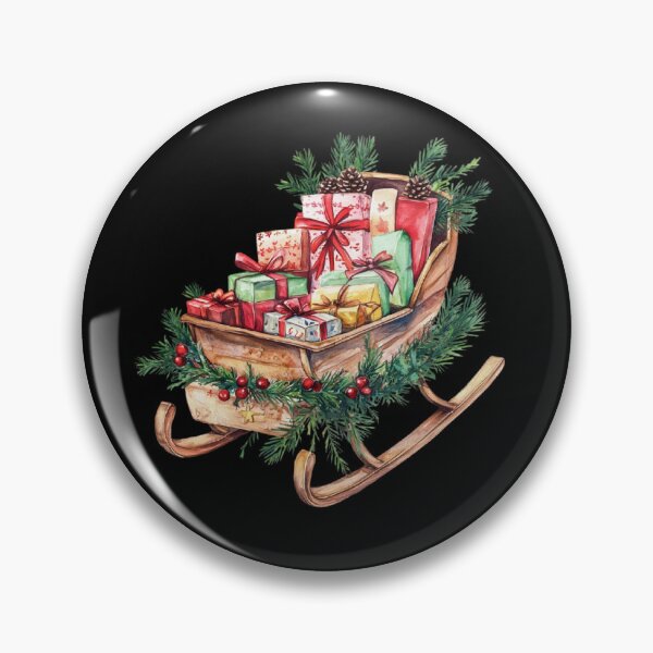 Item preview, Festive Sled with Gifts designed and sold by toKencrong.