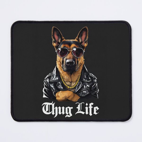 Item preview, Cool German Shepherd – “Thug Life” Funny Dog Art designed and sold by Luna & Cleo Creative.