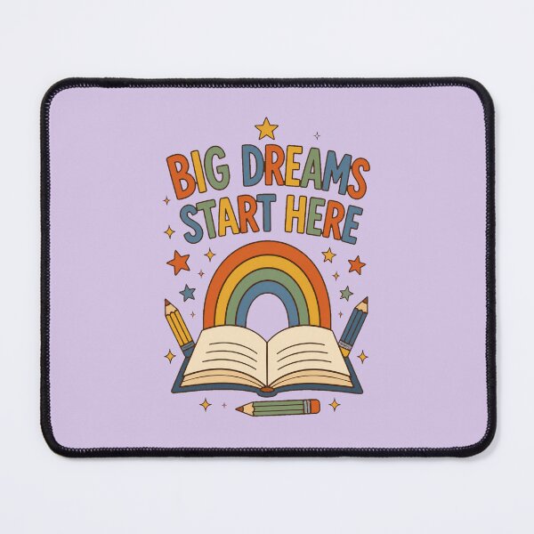 Item preview, Big Dreams Start Here School Rainbow designed and sold by junkydotcom.