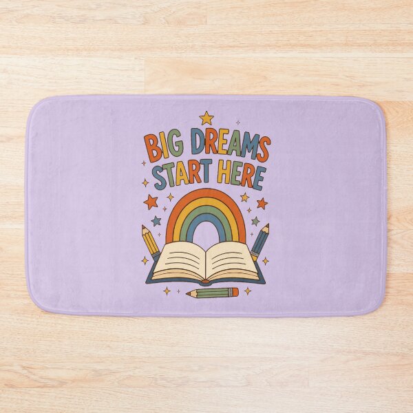 Item preview, Big Dreams Start Here School Rainbow designed and sold by junkydotcom.