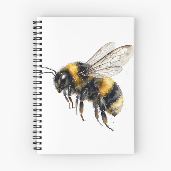 Item preview, Vintage Watercolor Bumble Bee Botanical Illustration for Beekeeper and Nature Lover designed and sold by raedattia.