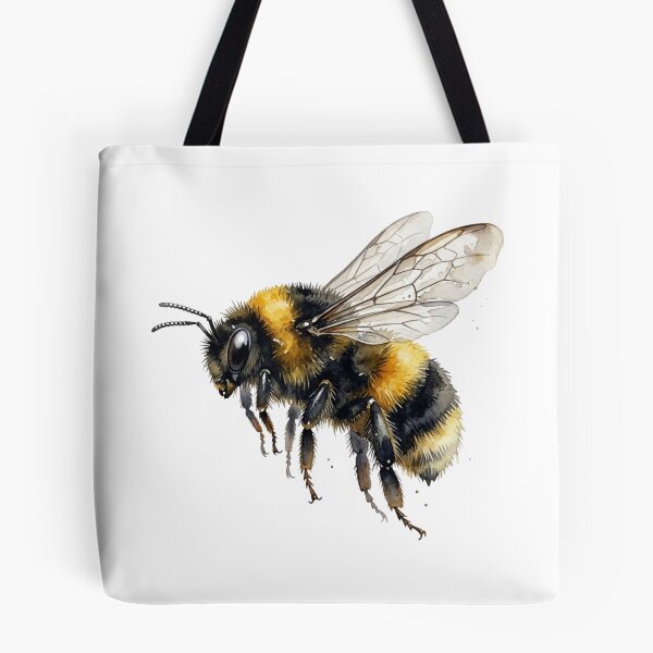 Item preview, Vintage Watercolor Bumble Bee Botanical Illustration for Beekeeper and Nature Lover designed and sold by raedattia.