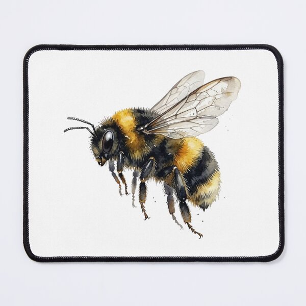 Item preview, Vintage Watercolor Bumble Bee Botanical Illustration for Beekeeper and Nature Lover designed and sold by raedattia.