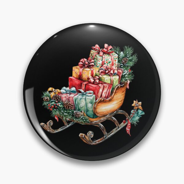 Item preview, Festive Sleigh with Gifts designed and sold by toKencrong.