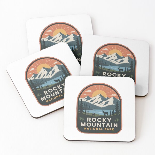 Item preview, Rocky Mountain National Park Vintage Travel Badge designed and sold by Teelogic.