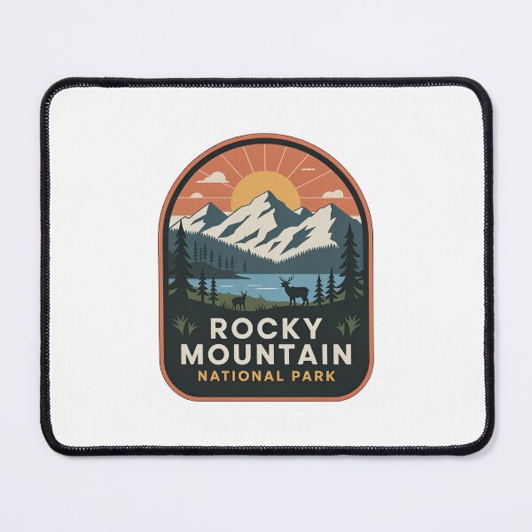 Item preview, Rocky Mountain National Park Vintage Travel Badge designed and sold by Teelogic.