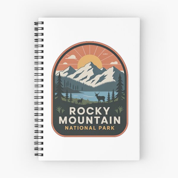 Item preview, Rocky Mountain National Park Vintage Travel Badge designed and sold by Teelogic.