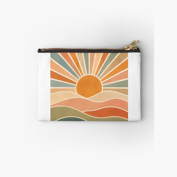 Item preview, Retro Sunshine Rolling Hills Landscape designed and sold by Jaideep Walia.
