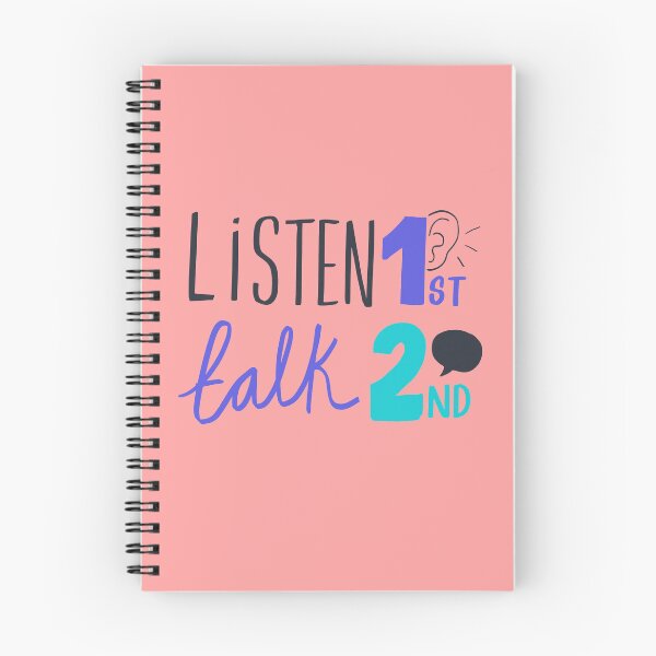 Item preview, Listen First Talk Second Funny Communication Quote designed and sold by Rush2Buy.
