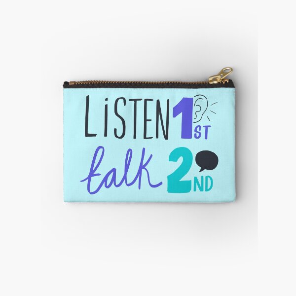 Item preview, Listen First Talk Second Funny Communication Quote designed and sold by Rush2Buy.