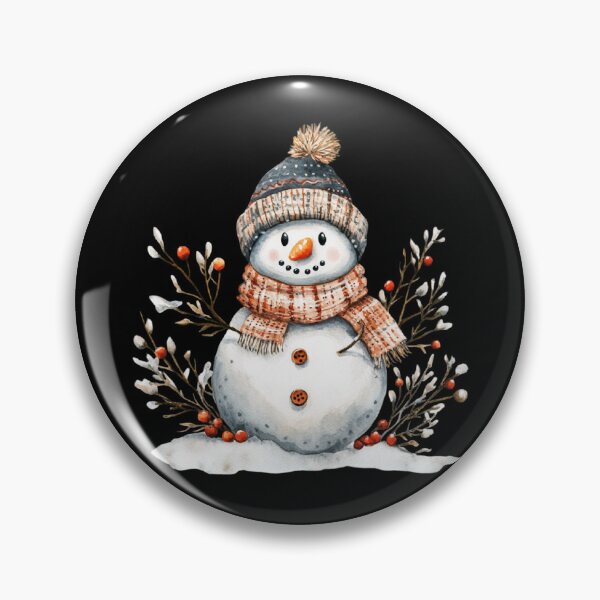Item preview, Charming Snowman with Berries designed and sold by toKencrong.