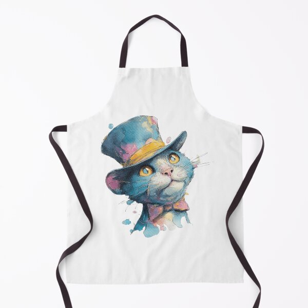 Item preview, Dapper Cat in a Top Hat – Whimsical Vintage Cat Portrait designed and sold by Awarrie.