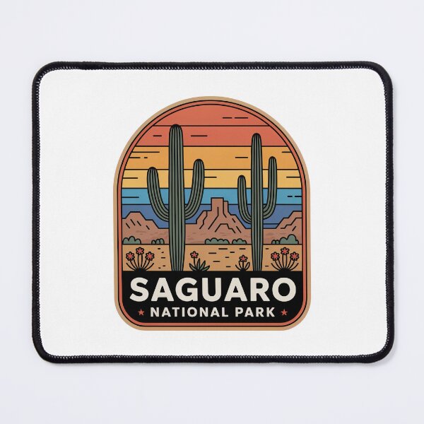 Item preview, Saguaro National Park Vintage Travel Badge designed and sold by Teelogic.
