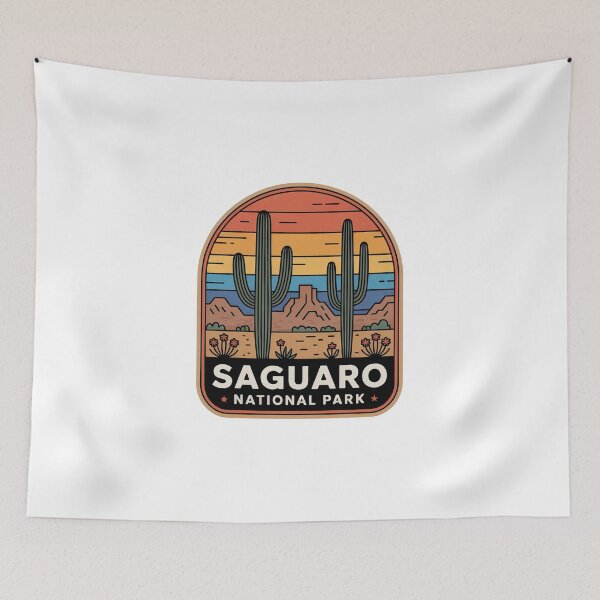 Item preview, Saguaro National Park Vintage Travel Badge designed and sold by Teelogic.
