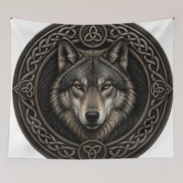 Item preview, Wolf Head Celtic designed and sold by Kirrindy Designs.