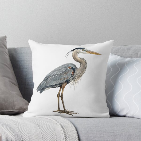 Item preview, Great Blue Heron Realistic Audubon Vintage Bird Illustration for Bird Watchers designed and sold by raedattia.