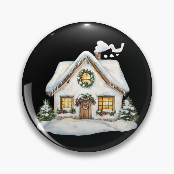 Item preview, Cozy Snow-Covered Cottage designed and sold by toKencrong.