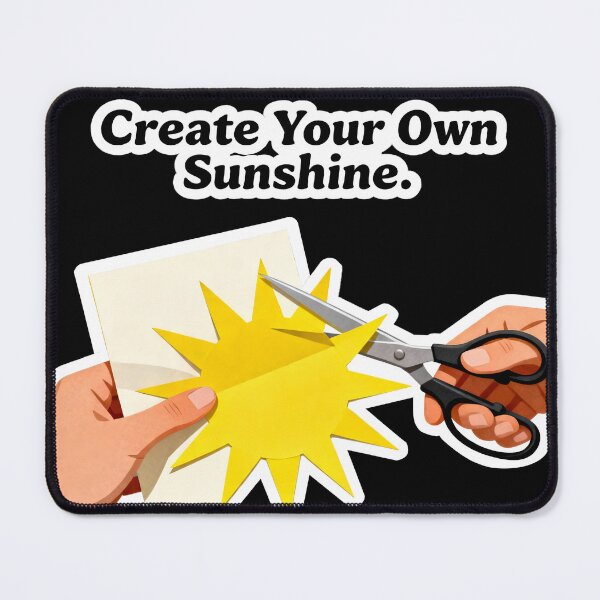 Item preview, Create Your Own Sunshine – Paper Craft Sun Scissors Positivity designed and sold by Ideeplyfeltit.
