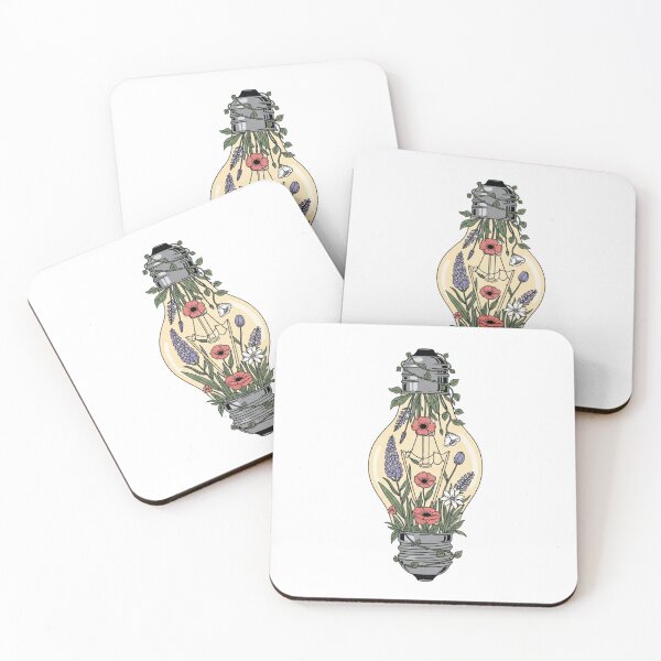 Item preview, Floral Lightbulb Botanical Wildflower Cottagecore Art designed and sold by Dzblack.