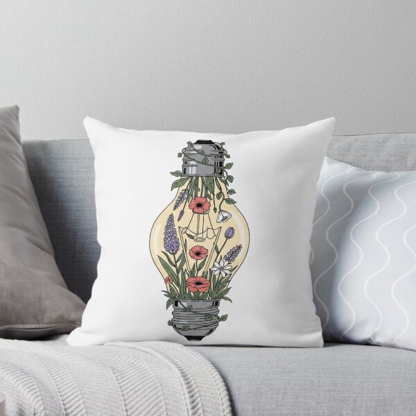 Item preview, Floral Lightbulb Botanical Wildflower Cottagecore Art designed and sold by Dzblack.