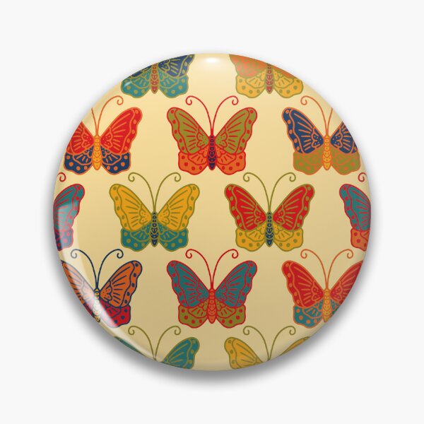 Item preview, 70s Retro Butterfly Pattern Earthy Boho Whimsical designed and sold by chriswo-design.