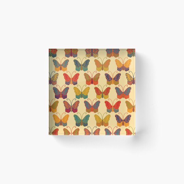 Item preview, 70s Retro Butterfly Pattern Earthy Boho Whimsical designed and sold by chriswo-design.